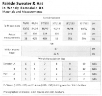 Knitting Patterns - Wendy 5786 - Ramsdale DK - Fairisle Sweater & Hat